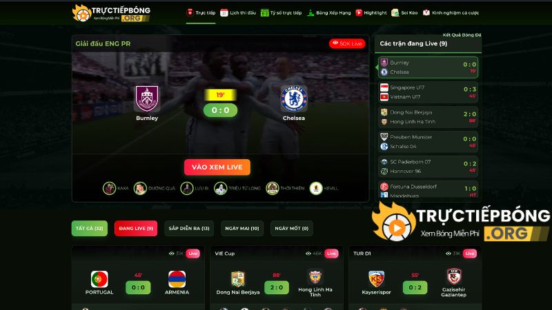 Tổng quan về website bóng đá Tructiepbong.org